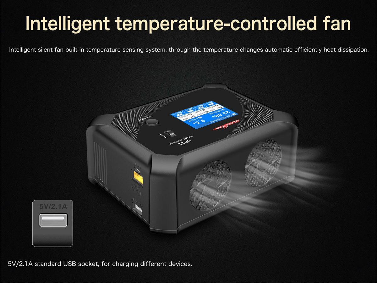UP11 AC 240W / DC 540W 4-Port Multi-Chemistry AC/DC Charger