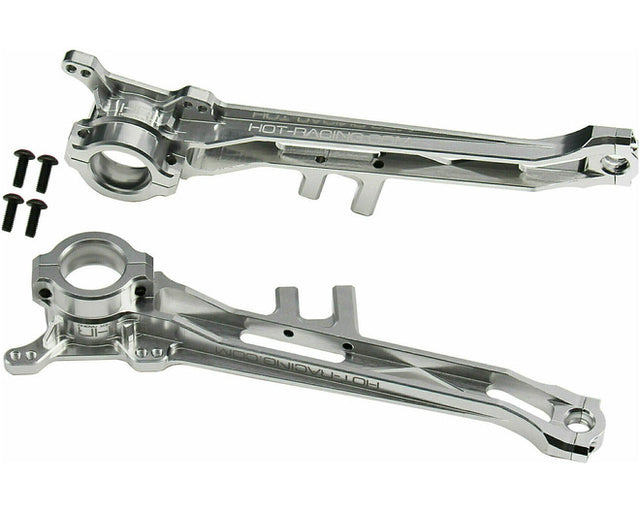 Hot Racing CB556X08 silver 6061 aluminum Clod Buster ladder bars, pair