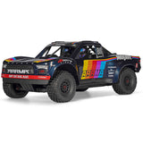 ARRMA 1/7 MOJAVE 6S 4X4 V3 RTR brushless desert truck in Blue — front three-quarter view
