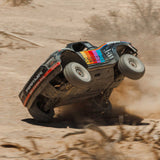 ARRMA MOJAVE 6S V3 Blue — front suspension and dBoots Fortress tires