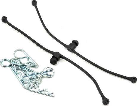 DuBro Body Klip Retainers with Body Clips (Black)