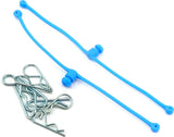 DuBro Body Klip Retainers with Body Clips (Blue)