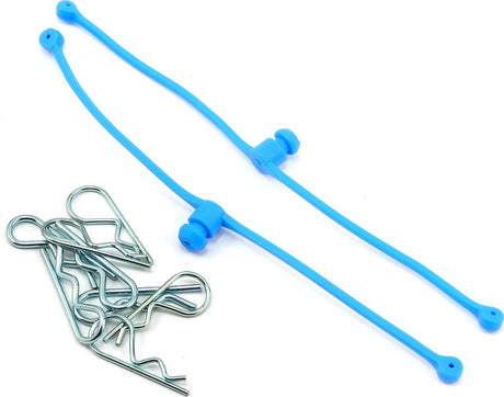 DuBro Body Klip Retainers with Body Clips (Blue)