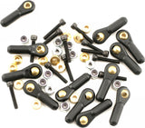 DuBro 4-40 Heavy Duty Ball Link Set (Black) (12)