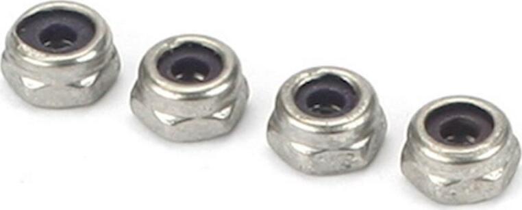 DuBro SS Nylon Lock Nuts,6-32