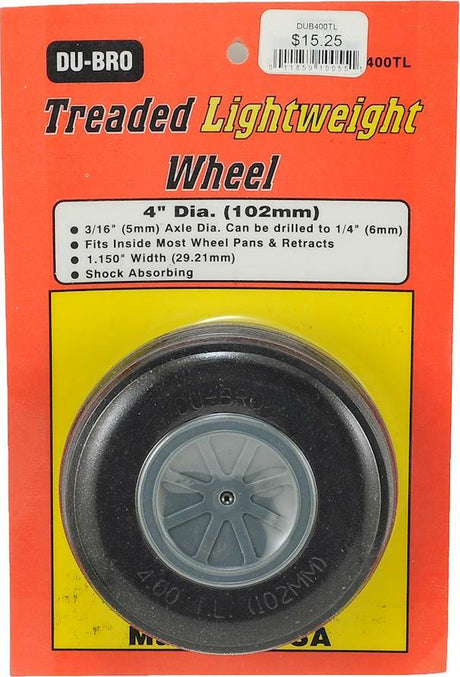 DuBro 4" Treaded Lite Wheel