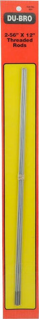 DuBro Threaded Rods, 2-56 x 12" (6)