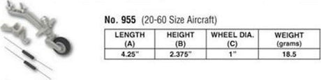 DuBro Semi-Scale Tailwheel System: 20-60