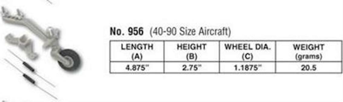 DuBro Semi-Scale Tailwheel System: 40-90
