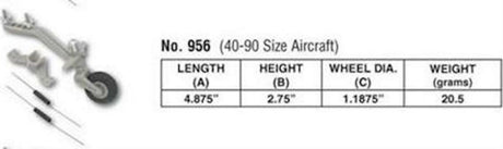 DuBro Semi-Scale Tailwheel System: 40-90