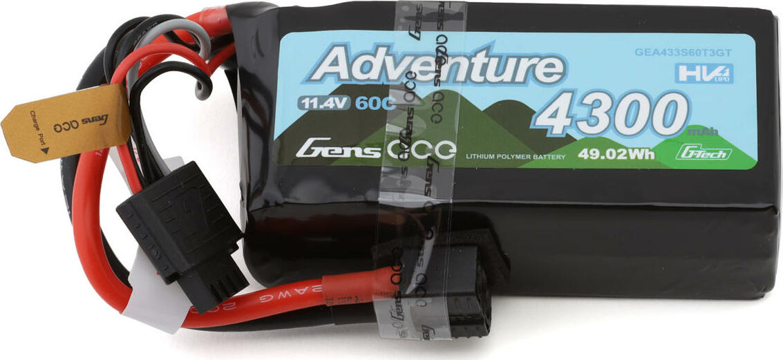 Gens Ace G-Tech Smart 3S LiHV Battery 60C (11.4V/4300mAh)