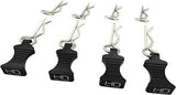 Hot Racing 1/10 Aluminum EZ Pulls w/Body Clips (Black) (4)