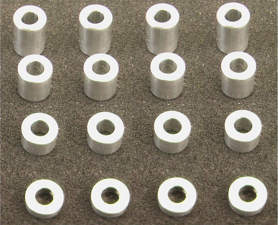 Hot Racing M3 Medium Aluminum Standoff Spacer Set (16)