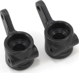 RPM Front Bearing Carrier Set (Black) (2) (short course truck, 2WD buggy, stadium truck, monster truck)