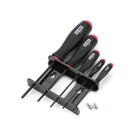 5 Piece Metric Ball Driver Set w/holder (QTY/PKG: 1 )