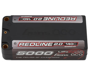 5000mAh 2S 140C 7.4V HardCase 63# Shorty Redline
