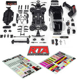 1/16 MOJAVE GROM 4X4 RTA KIT Brushed Desert Truck (Battery & Charger Included), Clear/Black