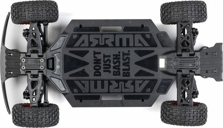 MOJAVE GROM MEGA 380 Brushed 4X4 Small Scale Desert Truck RTR with Battery & Charger, Red/Black