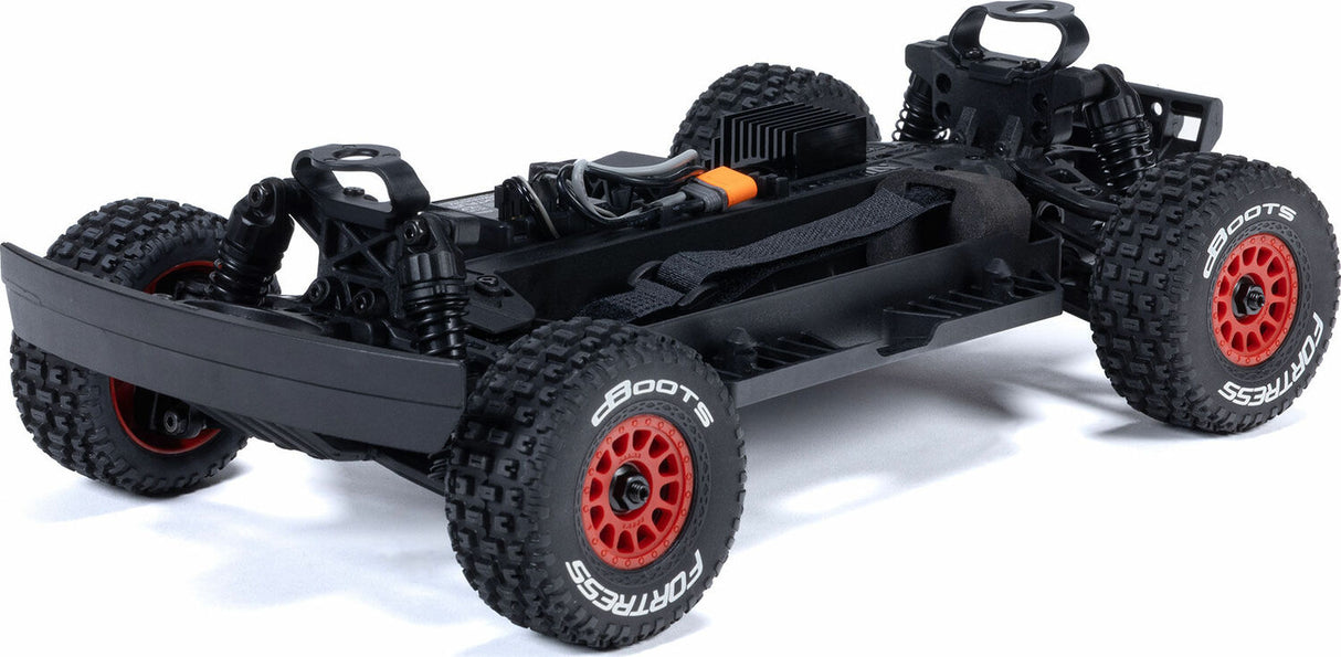 MOJAVE GROM MEGA 380 Brushed 4X4 Small Scale Desert Truck RTR with Battery & Charger, Red/Black