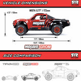 MOJAVE GROM MEGA 380 Brushed 4X4 Small Scale Desert Truck RTR with Battery & Charger, Blue/White