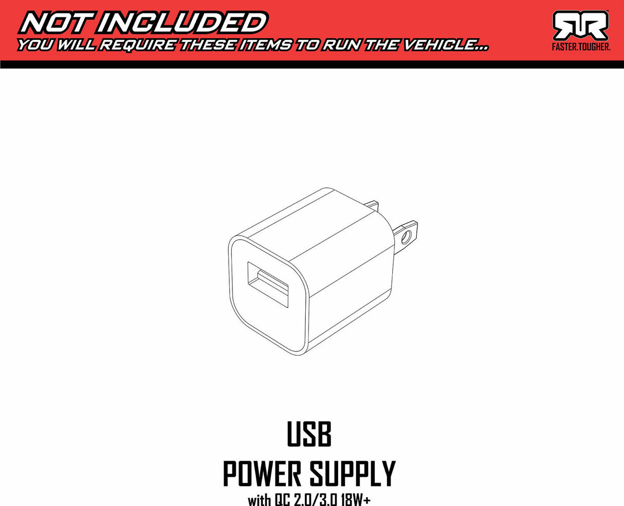 MOJAVE GROM MEGA 380 Brushed 4X4 Small Scale Desert Truck RTR with Battery & Charger, Blue/White
