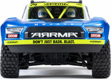MOJAVE GROM MEGA 380 Brushed 4X4 Small Scale Desert Truck RTR with Battery & Charger, Blue/White