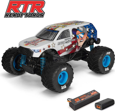 1/16 FREEDOM FLYER GROM 4X4 RTR Brushed Monster Truck (Battery & Charger Included), White