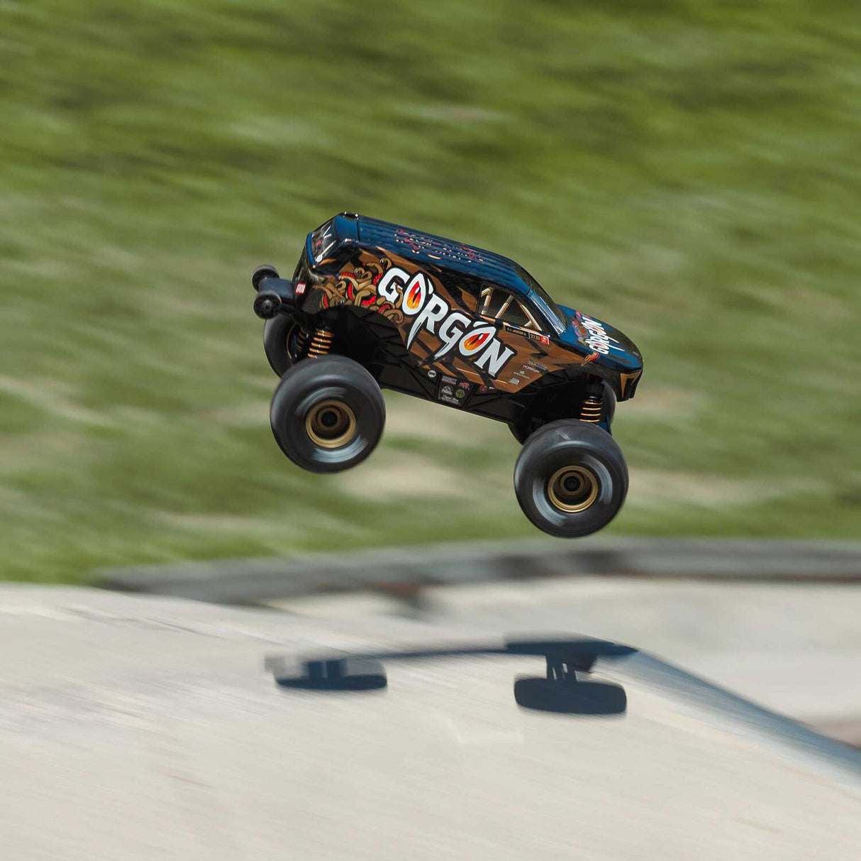 1/16 GORGON GROM 4X4 RTR Brushed Monster Truck (Battery & Charger Included), Bronze