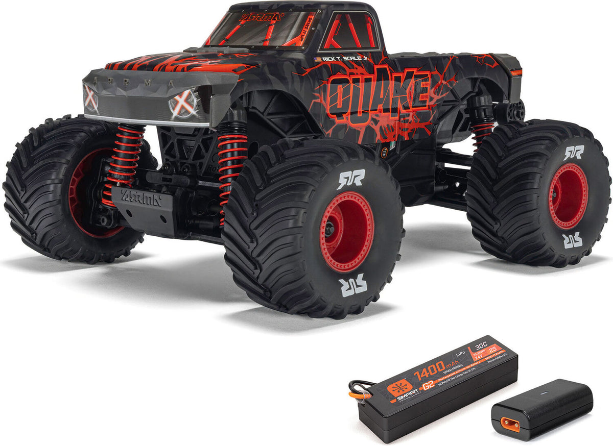 ARA2137T1 1/16 QUAKE GROM 4X4 RTR Brushed Monster Truck (Battery & Cha ...