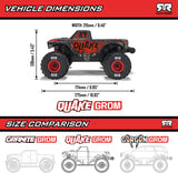 1/16 QUAKE GROM 4X4 RTR Brushed Monster Truck (Battery & Charger Included), Green