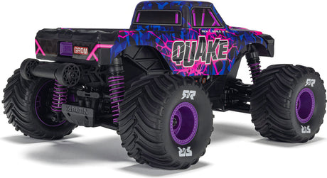 1/16 QUAKE GROM 4X4 RTR Brushed Monster Truck (Battery & Charger Included), Purple