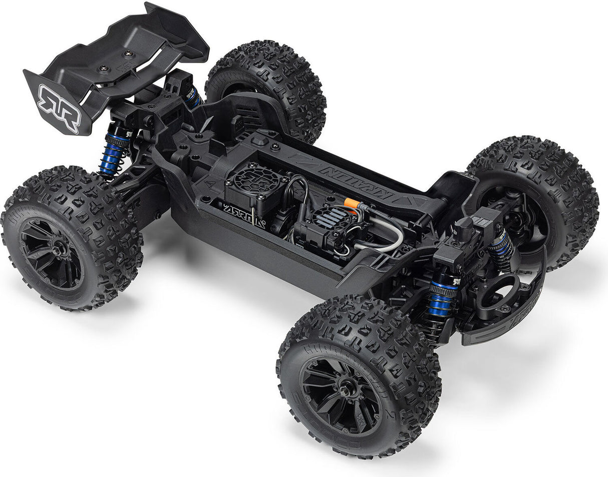 1/16 MINI KRATON 3S DSC 4X4 RTR Brushless Speed Truck (Battery & Charger Included), Red/Blue
