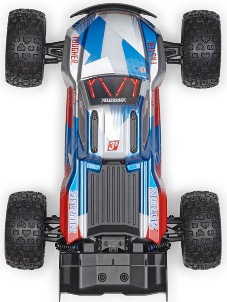 1/16 MINI KRATON 3S DSC 4X4 RTR Brushless Speed Truck (Battery & Charger Included), Red/Blue
