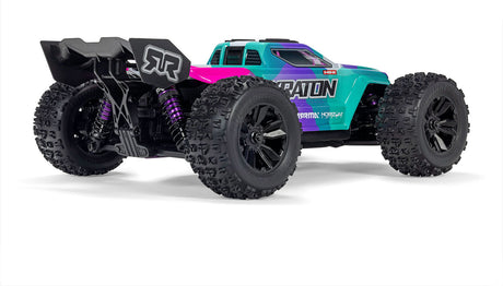 1/16 MINI KRATON 3S DSC 4X4 RTR Brushless Speed Truck (Battery & Charger Included), Teal/Pink