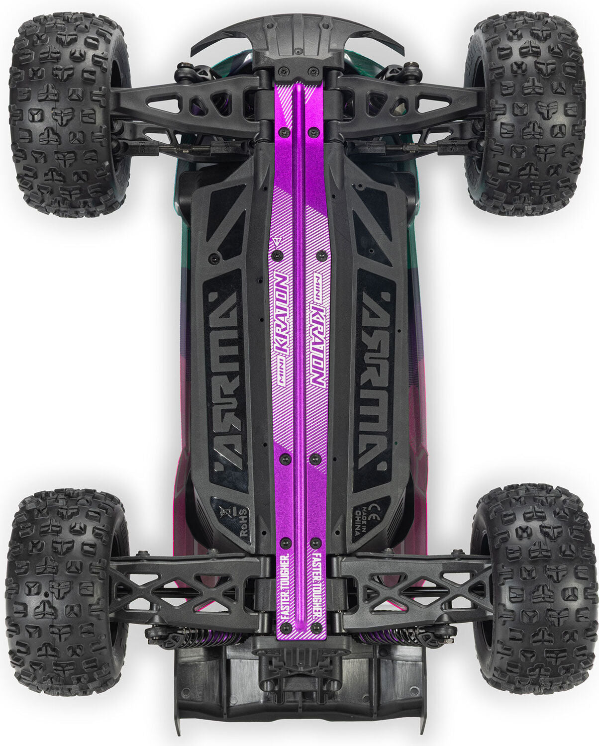 1/16 MINI KRATON 3S DSC 4X4 RTR Brushless Speed Truck (Battery & Charger Included), Teal/Pink