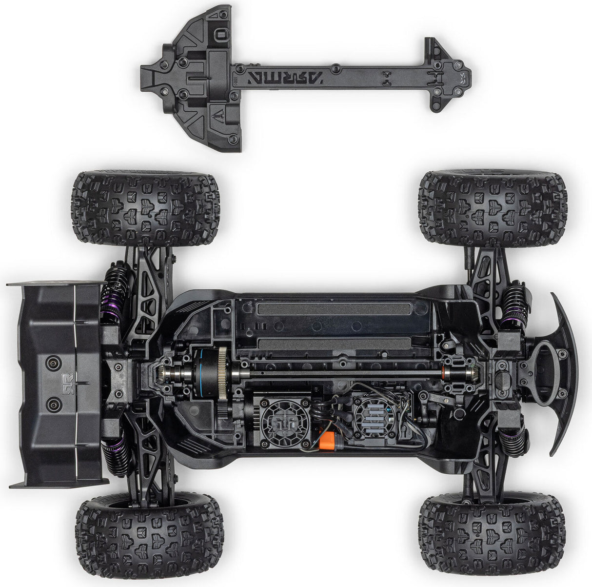 1/16 MINI KRATON 3S DSC 4X4 RTR Brushless Speed Truck (Battery & Charger Included), Teal/Pink