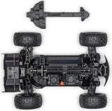 1/16 MINI KRATON 3S DSC 4X4 RTR Brushless Speed Truck (Battery & Charger Included), Teal/Pink