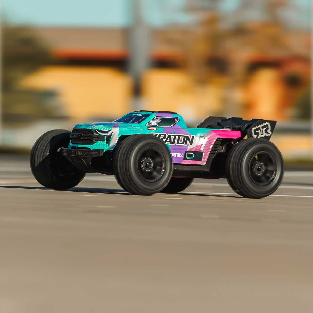 1/16 MINI KRATON 3S DSC 4X4 RTR Brushless Speed Truck (Battery & Charger Included), Teal/Pink