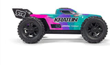 1/16 MINI KRATON 3S DSC 4X4 RTR Brushless Speed Truck (Battery & Charger Included), Teal/Pink