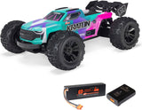 1/16 MINI KRATON 3S DSC 4X4 RTR Brushless Speed Truck (Battery & Charger Included), Teal/Pink