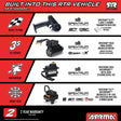 1/16 MINI KRATON 3S DSC 4X4 RTR Brushless Speed Truck, Black/Red