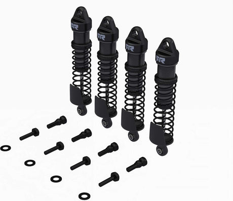 Aluminum Shock Set, 71mm Length, 500 cSt Oil (4pcs): GROM