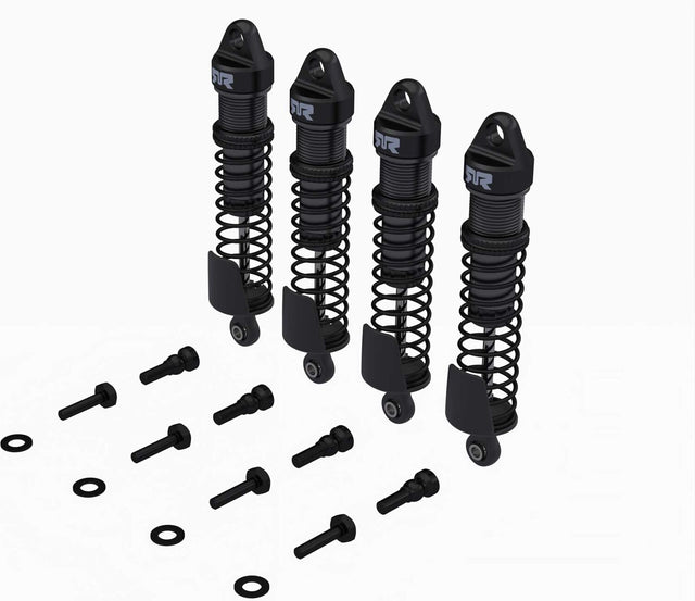 Aluminum Shock Set, 71mm Length, 500 cSt Oil (4pcs): GROM
