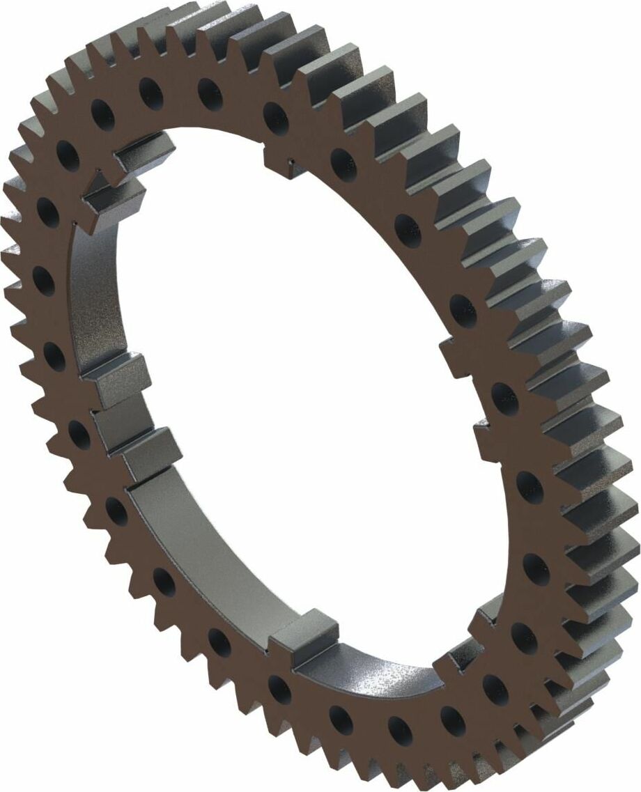 57T Metal Center Diff Spur Gear, 0.8 MOD