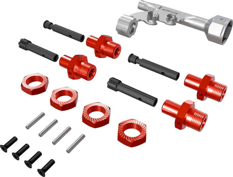 17mm Wheel Hex Conversion for Threaded Axles (+10mm Offset)