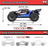 1/10 VORTEKS MEGA 550 2WD Stadium Truck RTR, Blue