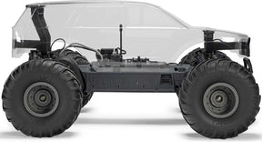 1/10 GORGON 2WD RTA Kit Brushed Monster Truck (Battery & Charger Included), Clear