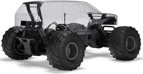 1/10 GORGON 2WD RTA Kit Brushed Monster Truck (Battery & Charger Included), Clear