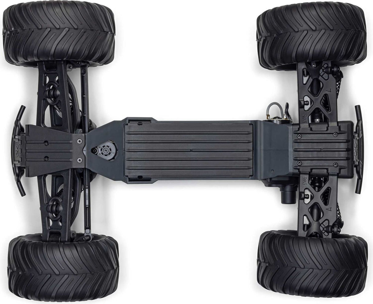 1/10 GORGON 2WD RTA Kit Brushed Monster Truck (Battery & Charger Included), Clear