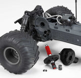 1/10 GORGON 2WD RTA Kit Brushed Monster Truck (Battery & Charger Included), Clear